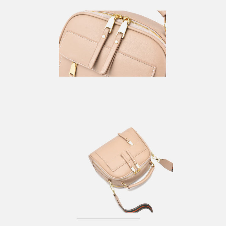 Vegan Leather Purse For Women Classic Top-Handle Bag