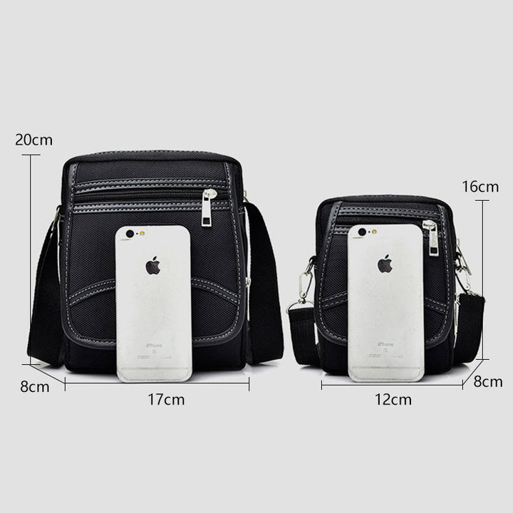 Casual Multi-Pocket Waterproof Messenger Bag