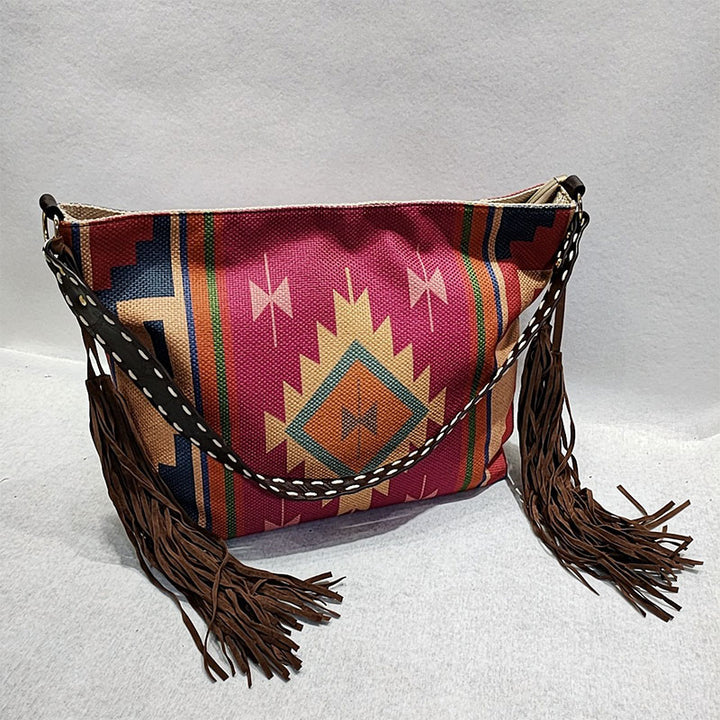 Women Tote Bag Fashion Bohemian Tassel Shoulder Bag Vintage Boho Handbags
