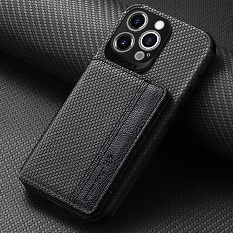 RFID Blocking Phone Case Wallet with Card Holder Kickstand for iPhone