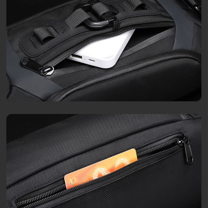 Multifunction Crossbody Bag Waist Pack for Men Multi Pocket Chest Bag