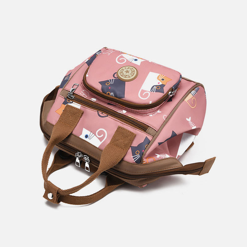 Functional Waterproof Crossbody Bag Convertible Mini Backpack Mommy Bag