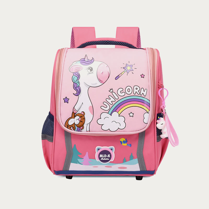 Backpack For Kids Cute Cartoon Unicorn Dinosaur Oxford Schoolbag