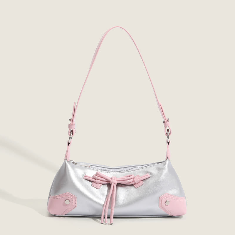 Shoulder Bag For Women Light Color Vegan Leather Daily Purse