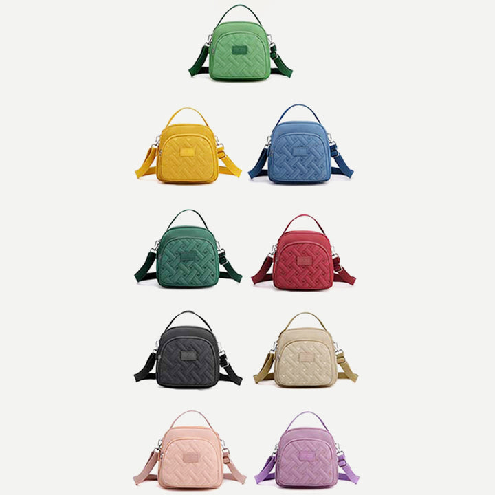 Functional Women Purse Lightweight Nylon Roomy Crossbody Shoulder Bag Mini Backpack