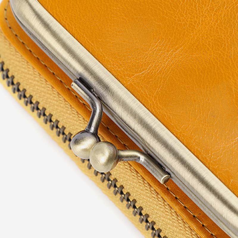 Retro Card Case Coin Purse Wallet Mini Handbag Zipper for Women - image 16