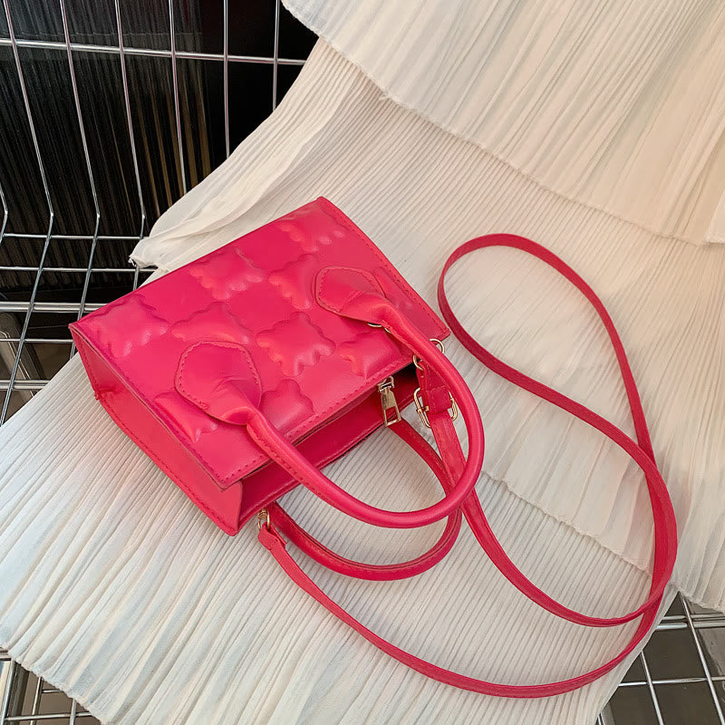 Crossbody Bag For Women Cookie Pattern Solid Color Daily Bag
