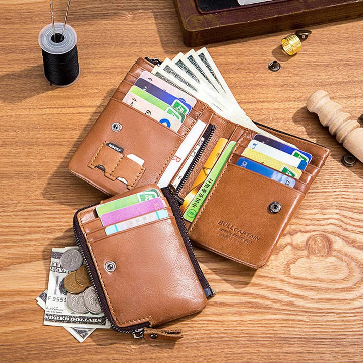 RFID Blocking Multi-slot Wallet With Coin Pocket