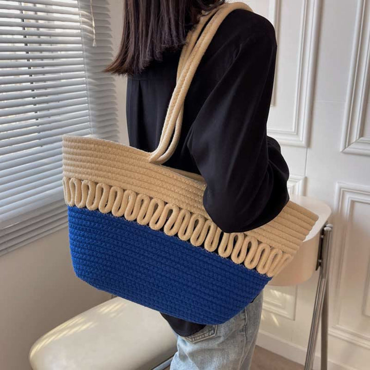Tote Bag for Women Large Capacity Straw Beach Shoulder Bag