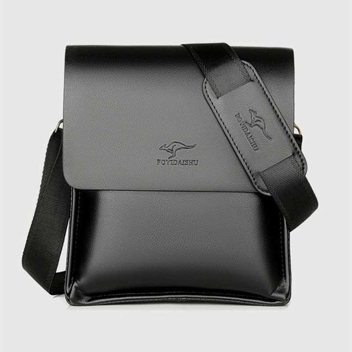 Men's Leather Crossbody Bag Messenger Bag Travel Work Business Satchel