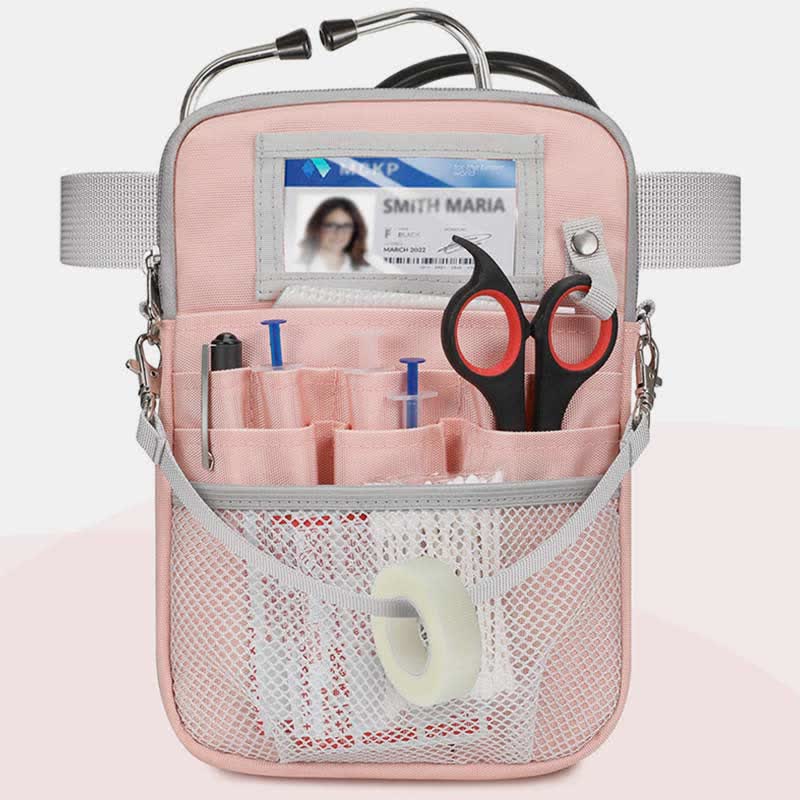 Nursing Waist Bag with Medical Gear Pockets Tape Holder Nurse Waist Pouch