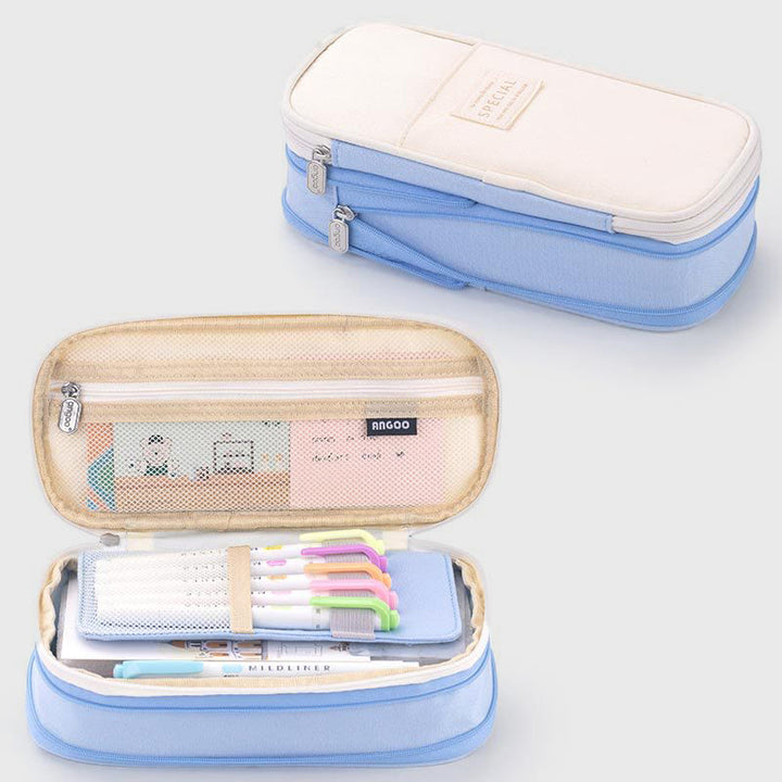 Pencil Case For Study Color Matching Large Capacity Pencil Bag