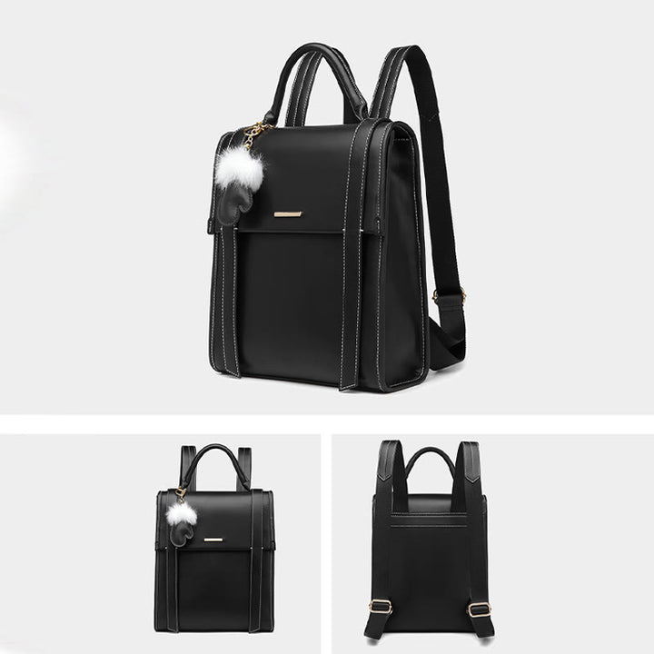 Lady Backpack Texture Vegan Leather Women Stylish Travel Daypack - image 7