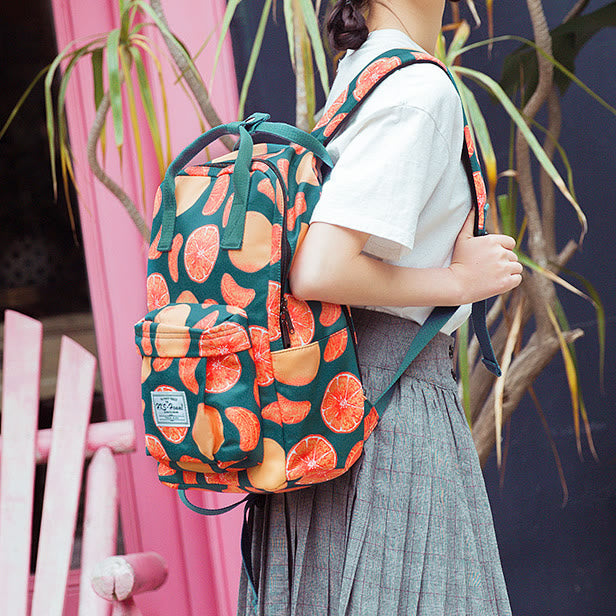 Multicolor Printed Laptop Backpack15.6 Inch College School Bookbag Travel Daypack