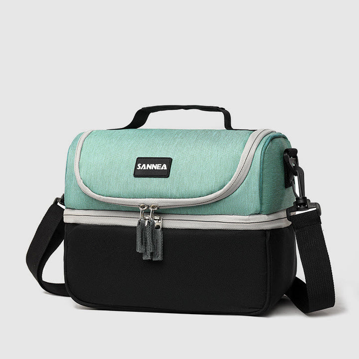 Cooler Bag For Outing Double Layer Insulation Crossbody Picnic Bag