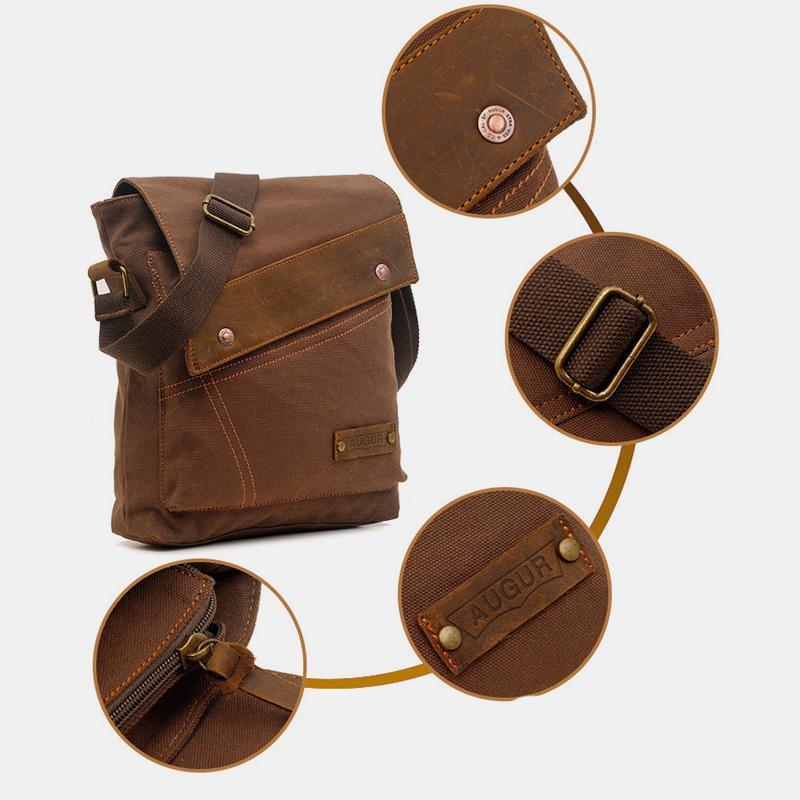 Large Capacity Retro Canvas Crossbody Bag
