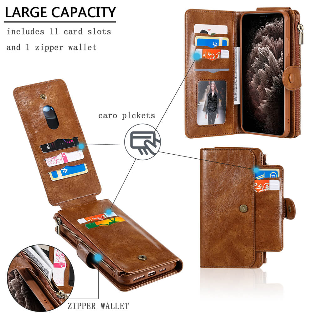 Vintagre Magnetic Detachable Wallet Case for iPhone