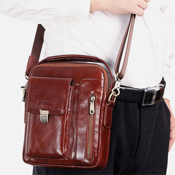 Large Capacity Multifunctional Leather Crossbody Bag