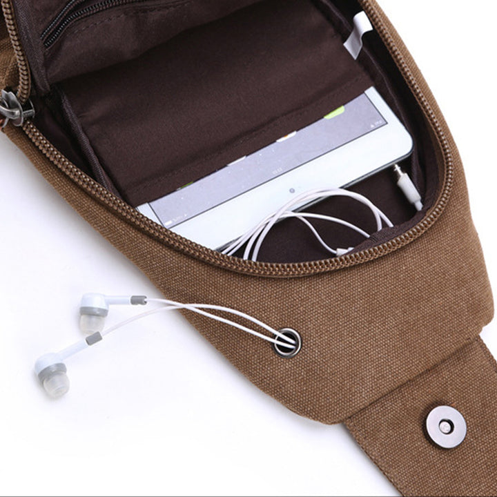 Multifunctional Vintage Canvas Sling Bag