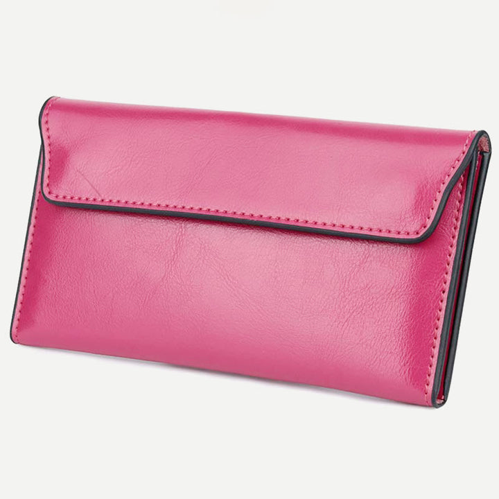 Wallet for Women Slim Multi-Function Minimalist Genuine Leather Handbag Purse