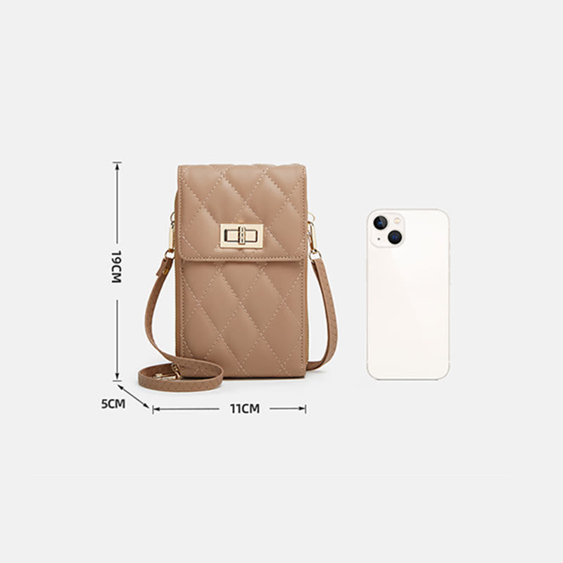 Phone Bag For Women Solid Color Slim Crossbody Coin Purse
