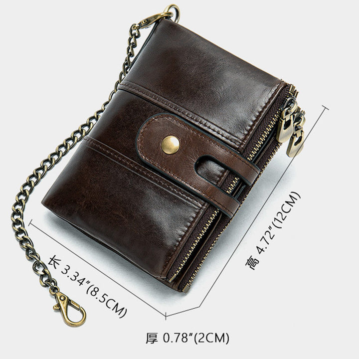 RFID Blocking Genuine Leather Wallet Card Holder