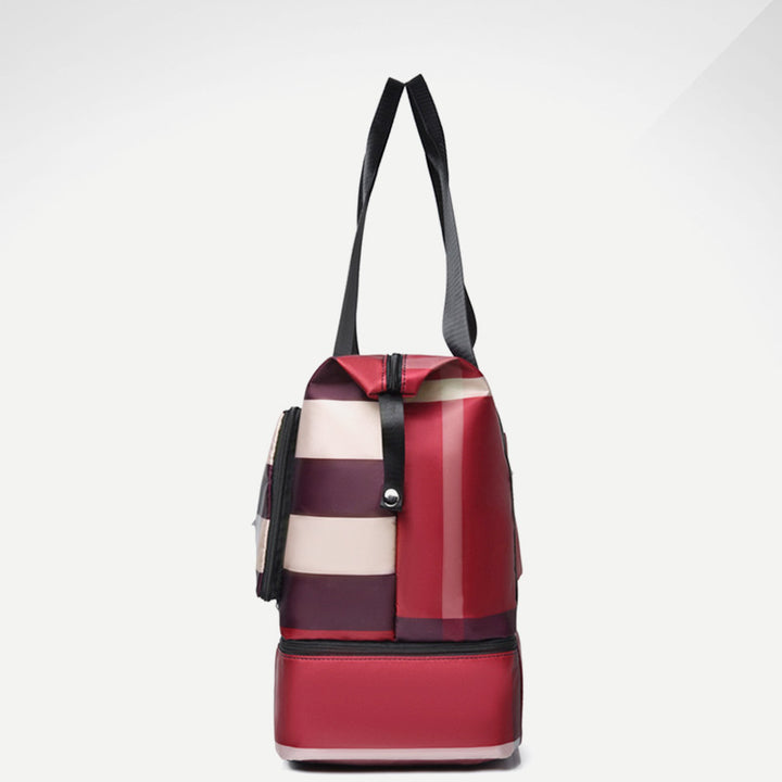 Travel Duffel Bag Sports Gym Shoulder Overnight Bag with Shoes Compartment