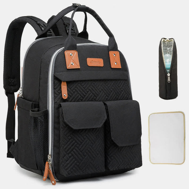 Diaper Bag Backpack Multifunction Waterproof Mommy Bag with Changing Pad
