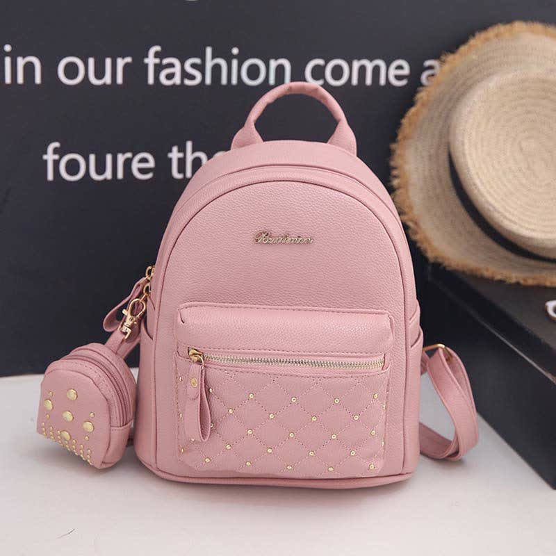 Women's Mini Backpack Fashion Travel Backpack Purses with Small Pouch