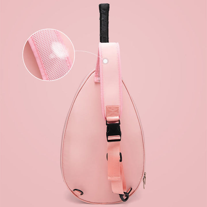 Racket Bag For Women Plaid Pattern Waterproof Polyester Crossbody Bag - image 7