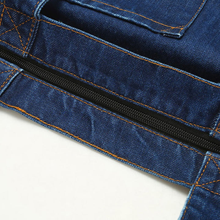 Denim Tote For Outing Retro Canvas Ripped Crossbody Bag - image 11