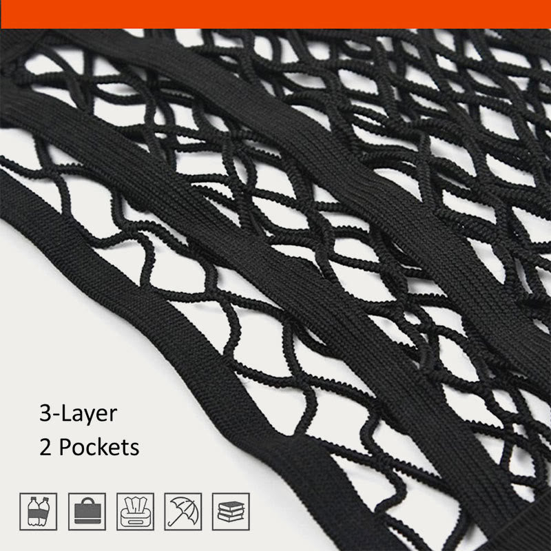 Car Organizer Mesh Pocket For Seat Back Pet Kids