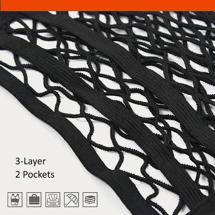 Car Organizer Mesh Pocket For Seat Back Pet Kids