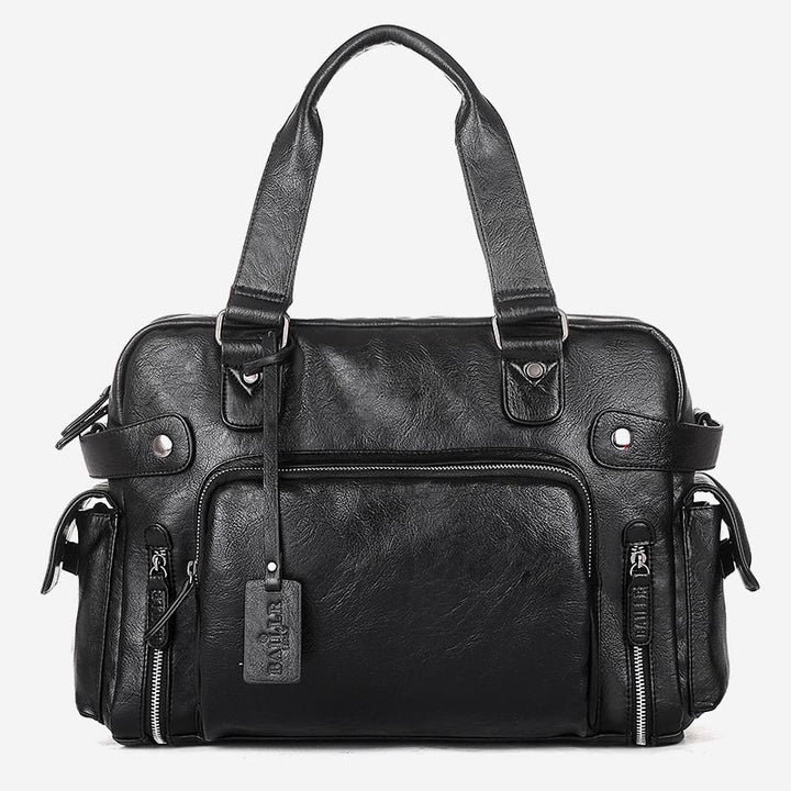 Handbag for Men Business Trip PU leather crossbody shoulder bag