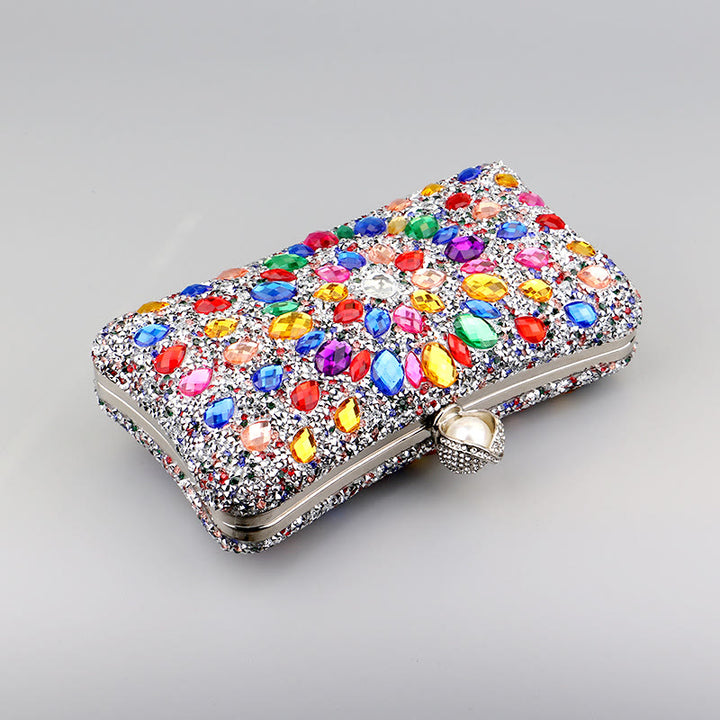 Diamond Encrusted Dinner Bag For Party Fashion Banquet Evening Bag