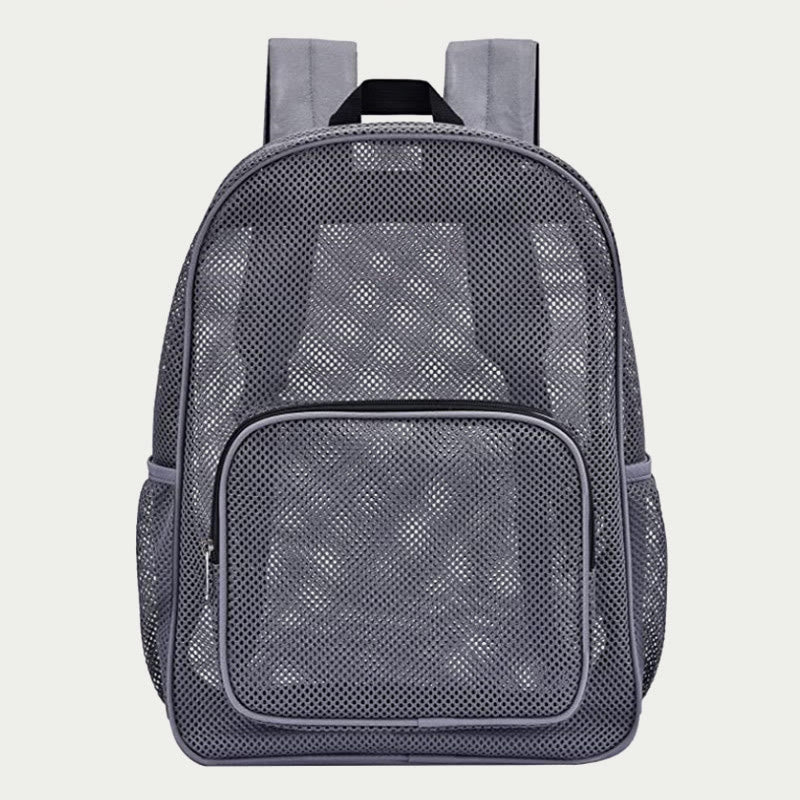 Mesh Backpack For School Travel See Through Portable Purse