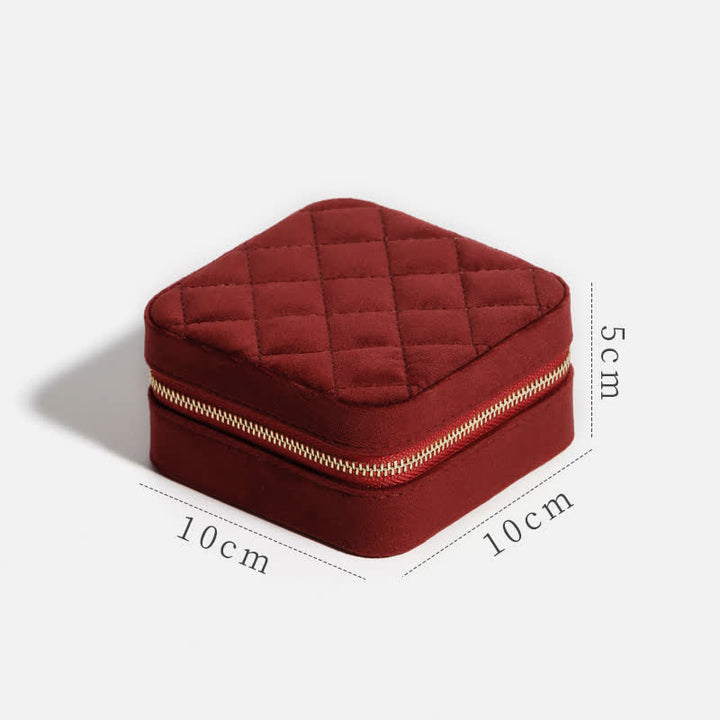 Storage Bag for Women Luxury with Mirror Mini Jewelry Box - image 5