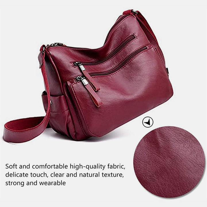 Retro Style Multi-Pocket Large Crossbody Bag - image 10