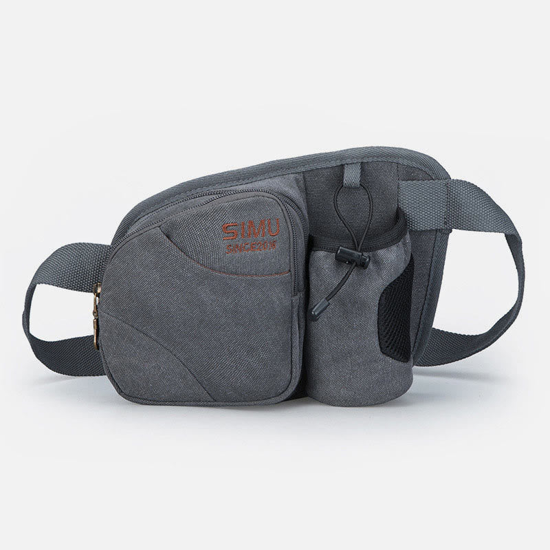 Small Waist Bag for Men Outdoor Riding Canvas Sports Bag