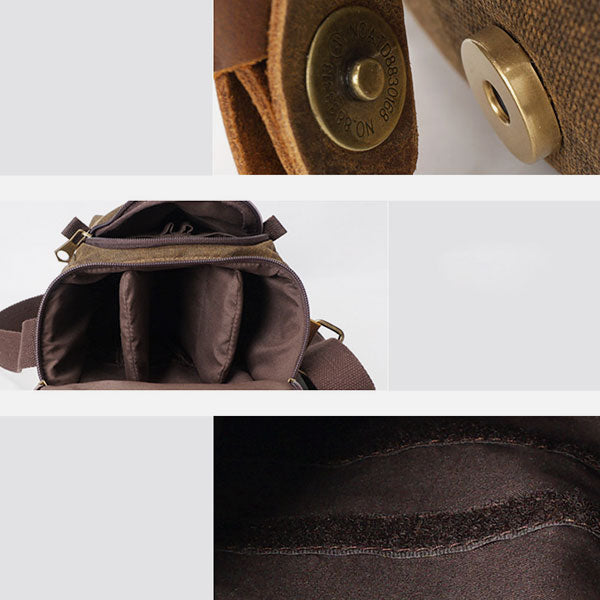 Waterproof And Shockproof Retro Camera Bag Messenger Bag