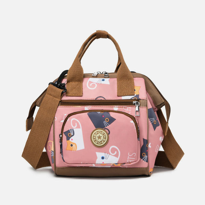 Functional Waterproof Crossbody Bag Convertible Mini Backpack Mommy Bag