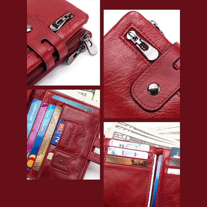 RFID Multifunctional Large Capacity Genuine Leather Wallet  - image 9