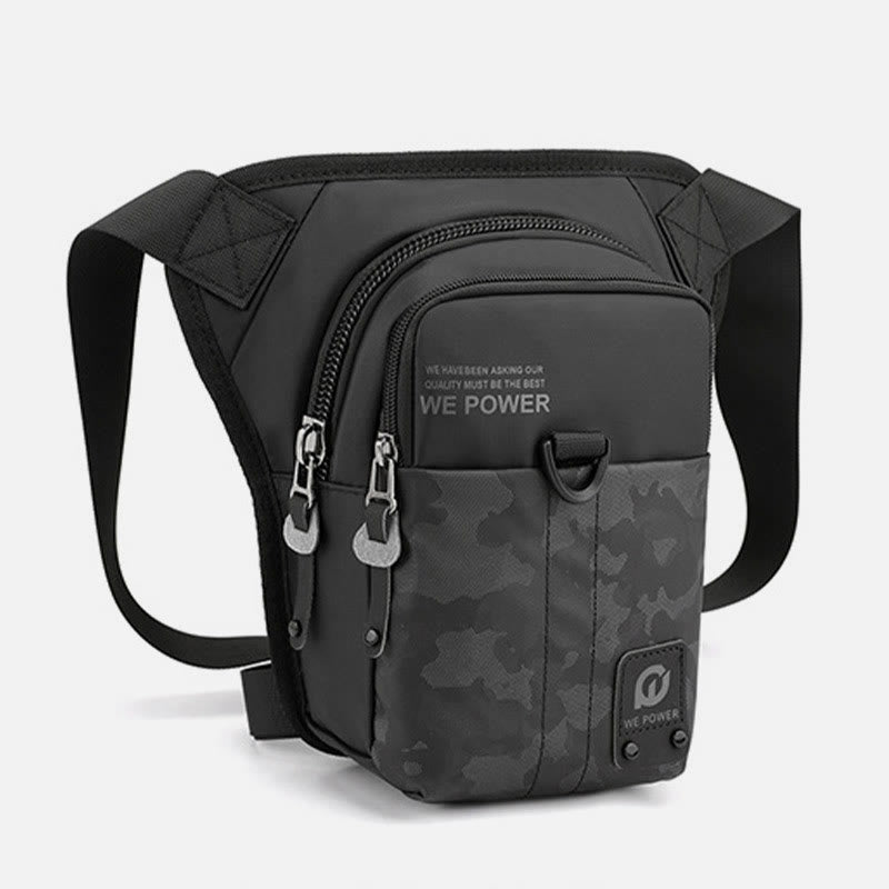 Outdoor Sports Purse For Men Durable Oxford Crossbody Leg Bag