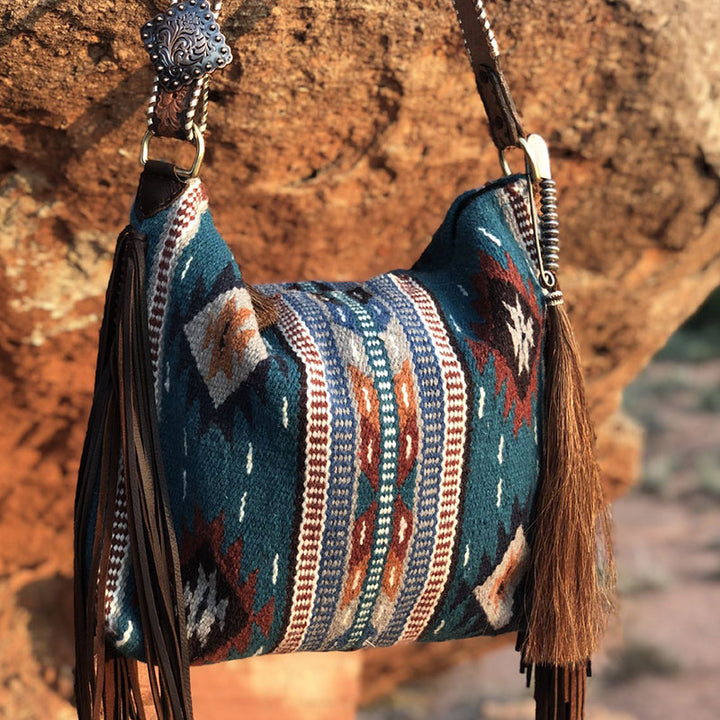 Women Tote Bag Fashion Bohemian Tassel Shoulder Bag Vintage Boho Handbags