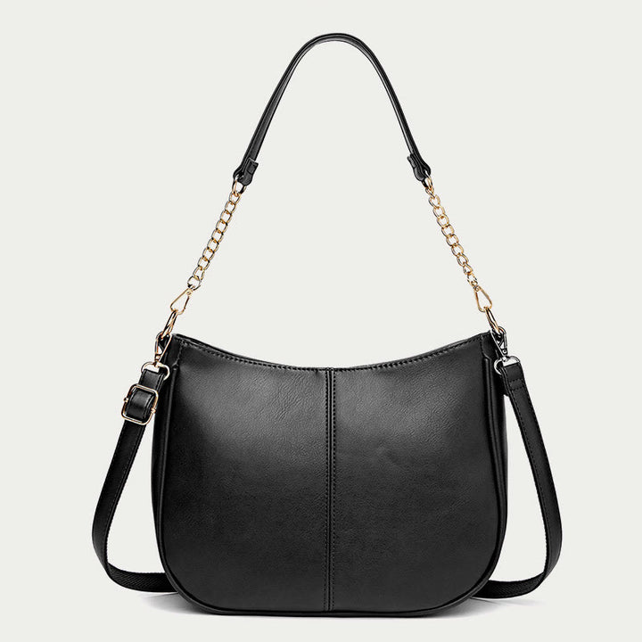 Shoulder Bag For Women Double Strape Elegant PU Leather Bag