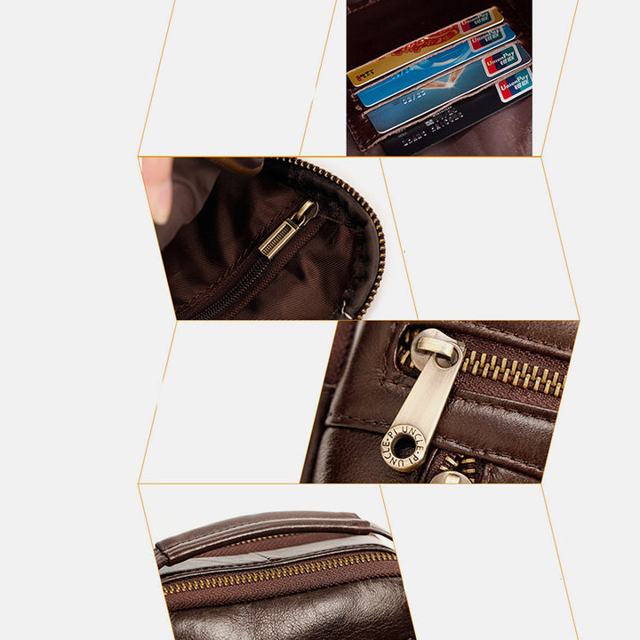 Multifunctional Leather Phone Bag Waist Bag Crossbody Bag