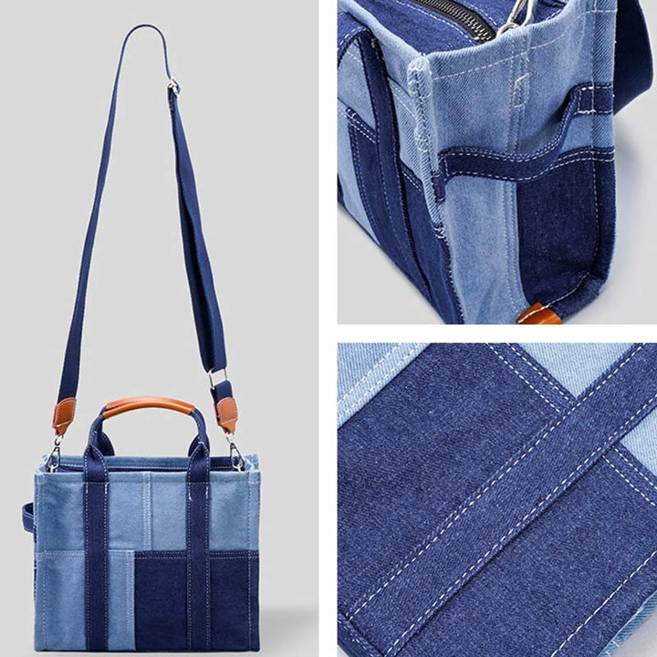 Fashion Women Handbags and Purse Ladies Denim Mini Tote Satchel