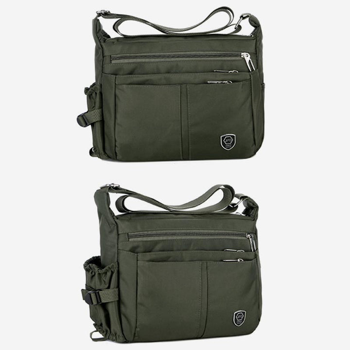 Lightweight Multi-Pocket Nylon Crossbody Bag Men's Casual Messenger Bag
