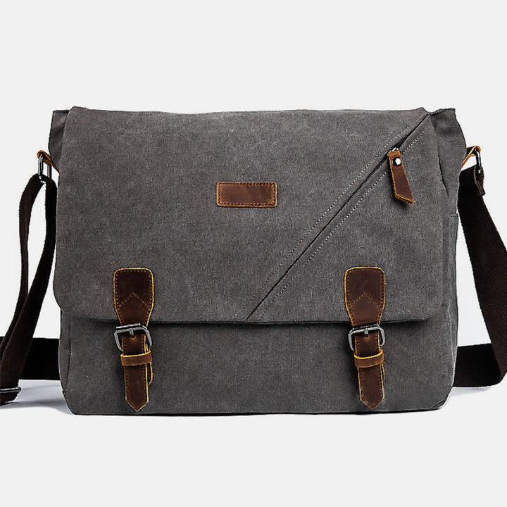 Men's Canvas Messenger Bag Retro Shoulder Crossbody Backpack Bags Purse