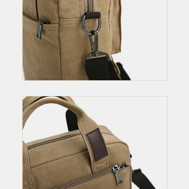 Multi-Carry Large Capacity Canvas Messenger Bag Handbag